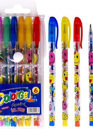 Набір ароматичних ручок гелевих 6 кольорів 805-6