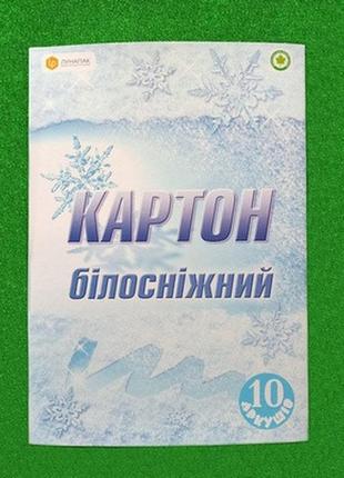 Набір білого картону 10 аркушів лунапак