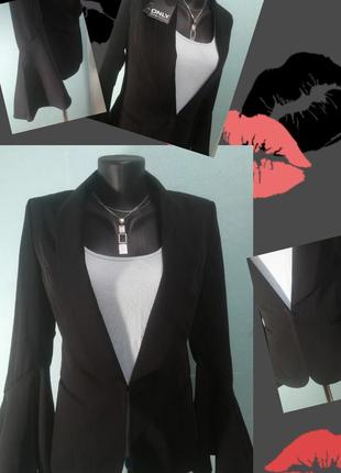 Мега стильный блейзер, пиджак черного цвета only p-p s1 фото