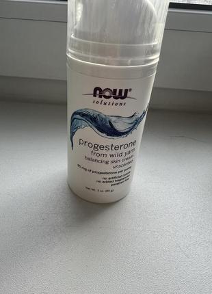 Крем з прогестроном now foods progesterone cream3 фото