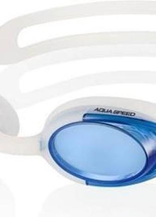 Очки для плавания aqua speed ​​malibu 008-61 белый  osfm 008-61