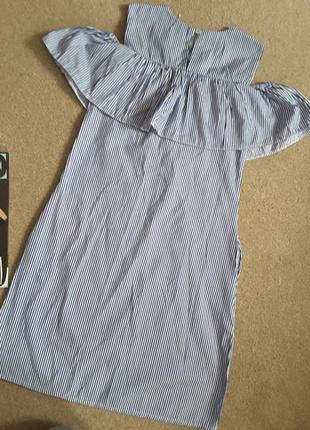 Х/б платье-сарафан  в полосочку.2 фото