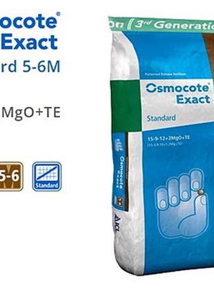 Добриво osmocote exact standard 5-6 м, мішок 25 кг 15+9+12+2mg+te