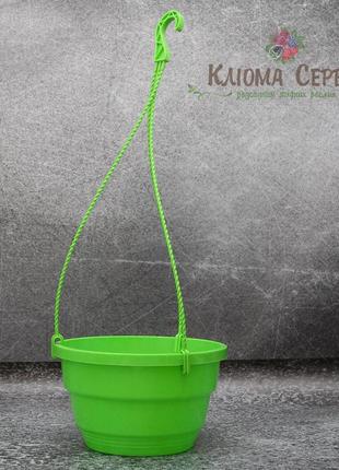 Підвісний горщик з гачком lotplast 3.7 л d23 салатовий