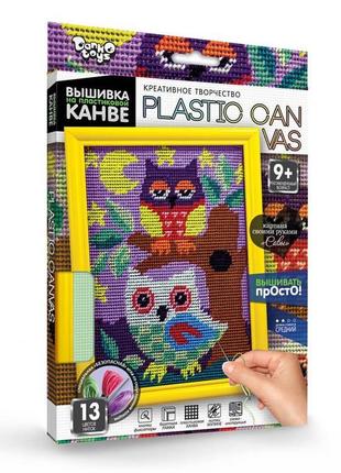 Вишивка на пластиковій канві з багетною рамкою danko toys plas...