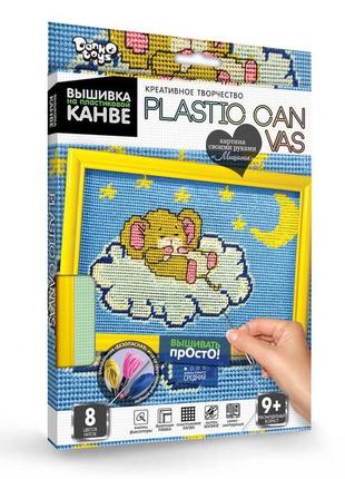 Вишивка на пластиковій канві з багетною рамкою danko toys plas...