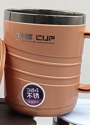 Термокухоль вакуумний 400 мл металевий "the cup" для кави та ч...