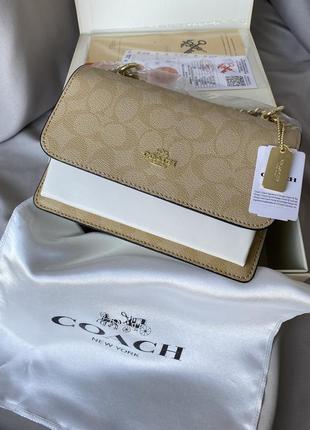 Coach mini  beige 21,5x16x8