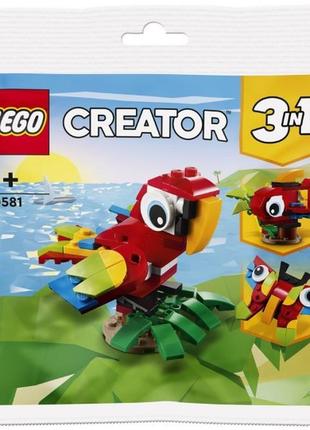 Lego лего creator 3-in-1 тропічний папуга 30581 (66 деталей) b...