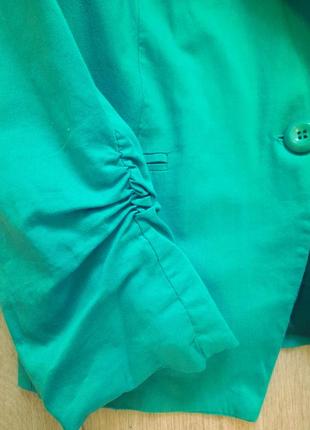 Пиджак жакет бирюзового цвета италия2 фото