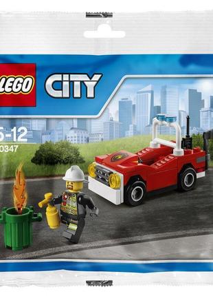 Lego лего city пожежний автомобіль 30347 (53 деталей) brickslife