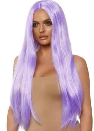 Leg avenue long straight center part wig lavender ssmag.com.ua