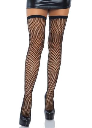 Leg avenue bow backseam thigh highs black o/s ssmag.com.ua2 фото