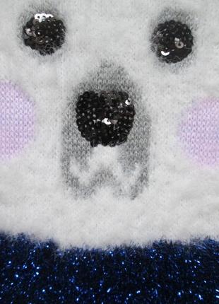 Шикарный свитер джемпер с узором-инкрустацией мишки new look5 фото