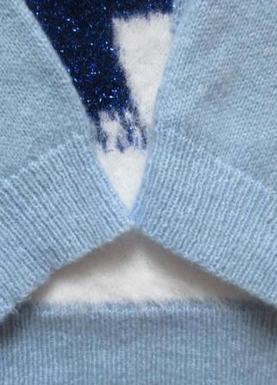 Шикарный свитер джемпер с узором-инкрустацией мишки new look6 фото