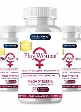 Препарат для підвищення відчуттів playwoman capsules, 3x60шт s...