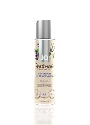 Масажна олія system jo - naturals massage oil - lavender & van...