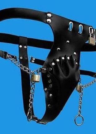 Чорний чоловічий пояс вірності ssmag.com.ua