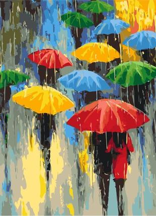 Картина за номерами "кольоровий дощ" bs53048 brushme 40х50 см ...