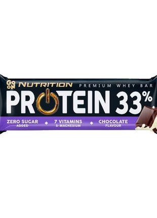Батончик вуглеводно-протеїновий protein 33% bar (chocolate) 50...