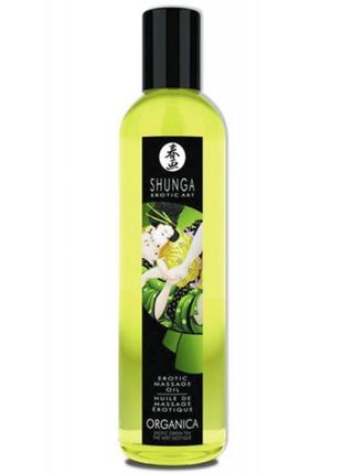 Масажна олія — shunga erotic massage oil exotic green tea, 250...