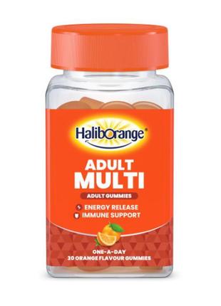 Мультивітамінний комплекс adult multi (30 gummies, orange), ha...