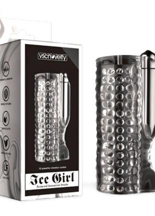 Прозорий мастурбатор для чоловіків 10 speed vibration ice girl...