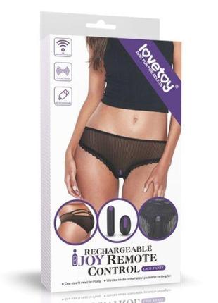 Трусики з вібратором ijoy rechargeable remote control lace pan...