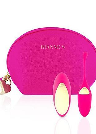 Віброяйце rianne s: pulsy playball deep pink з вібрувальним пу...