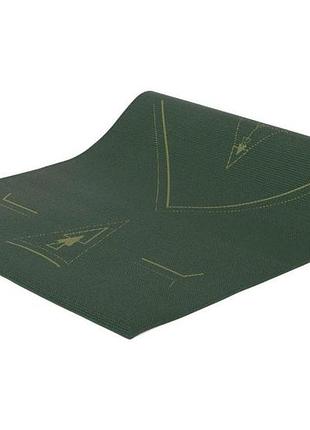 Коврик для йоги bodhi leela yantralign — янтра forest green 183x60x0.4 см