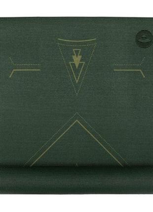 Коврик для йоги bodhi leela yantralign — янтра forest green 183x60x0.4 см