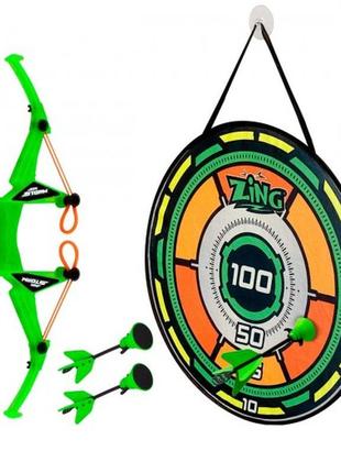 Іграшковий лук з мішенню air storm - bullz eye зелений