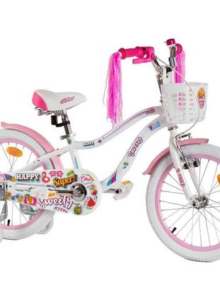 Дитячий двоколісний велосипед для дівчинки 16 дюймів від 5 рок...
