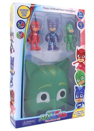 Ігровий набір герої в масках із маскою гекко pj masks фігурки