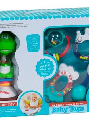 Набір брязкалець baby toys зелений