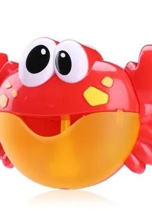 Іграшка для ванної "музикальний краб bubble crab" пускає мильн...