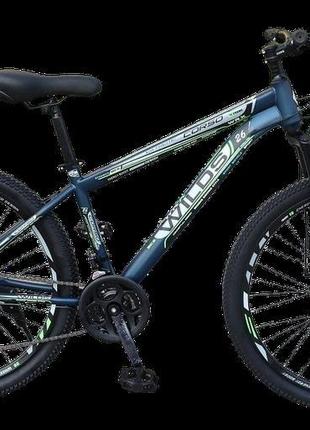 Велосипед спортивний для підлітка 26 corso wilds темно-синій