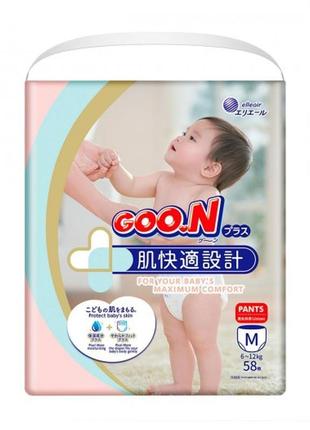 Трусики підгузки goo.n plus для дітей (m, 6-12 кг)