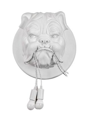 Настенное бра собака белая 752v9828-3 wh