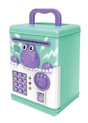 Дитячий іграшковий сейф-копилка piggy bank smart зелений