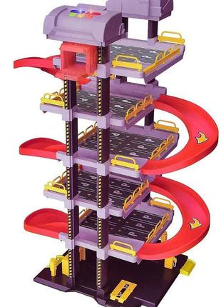 Дитячий гараж паркінг 6 поверхів із ліфтом і машинками