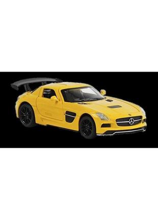 Машинка металева дитяча mercedes benz sls amg auto expert жовтий