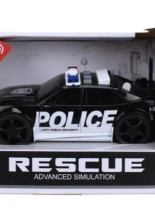 Машинка дитяча поліцейська rescue чорний2 фото