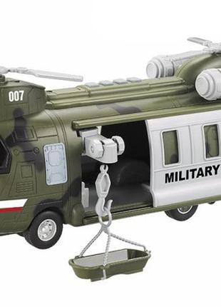 Іграшковий вертоліт службовий транспорт зелений