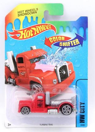 Машина hot wheels color shifter tягач гот вілс змінює колір вид 1