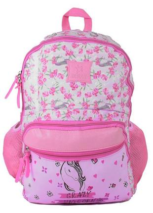Рюкзак шкільної для дівчинки єдиноріг рожевий1 фото