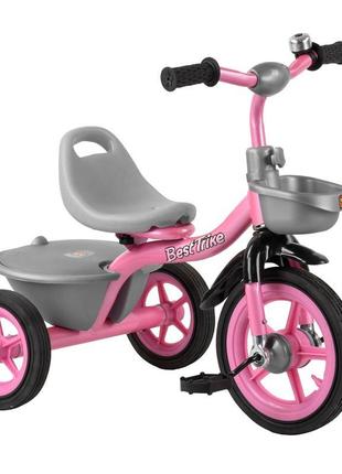 Триколісний дитячий велосипед для дівчинки з кошиками best tri...