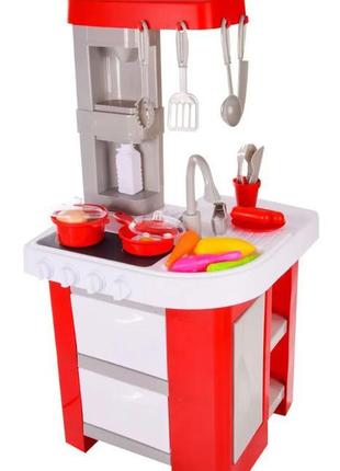 Дитячий ігровий набір для дівчинки кухня 49 предметів червоний