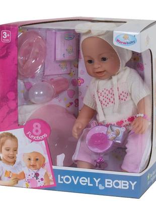 Інтерактивний пупс з аксесуарами lovely baby 42 см вид 5