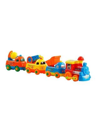 Іграшковий поїзд для малюків спецтехніка